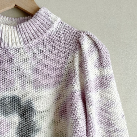 Madewell Lavender and Charcoal Tie-Dye Sweater - Picture 5 of 10